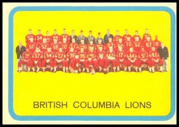 10 British Columbia Lions